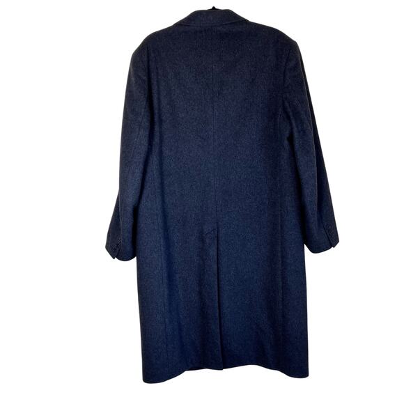 Franco's Mens XL Vintage 100% Cashmere Karamai Full Length Dress Coat Charcoal - Picture 2 of 16